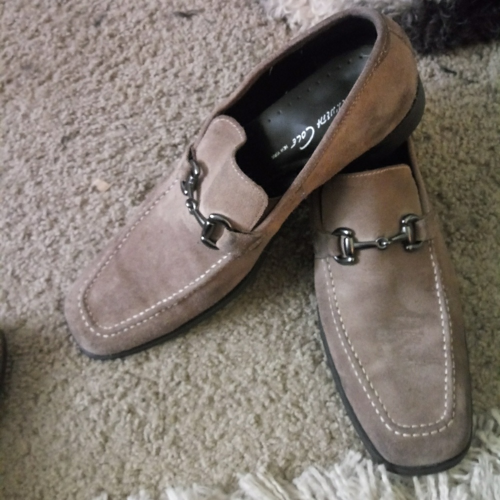 Tan loafers